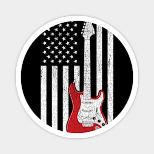 Patriotic Electric Guitar Magnet